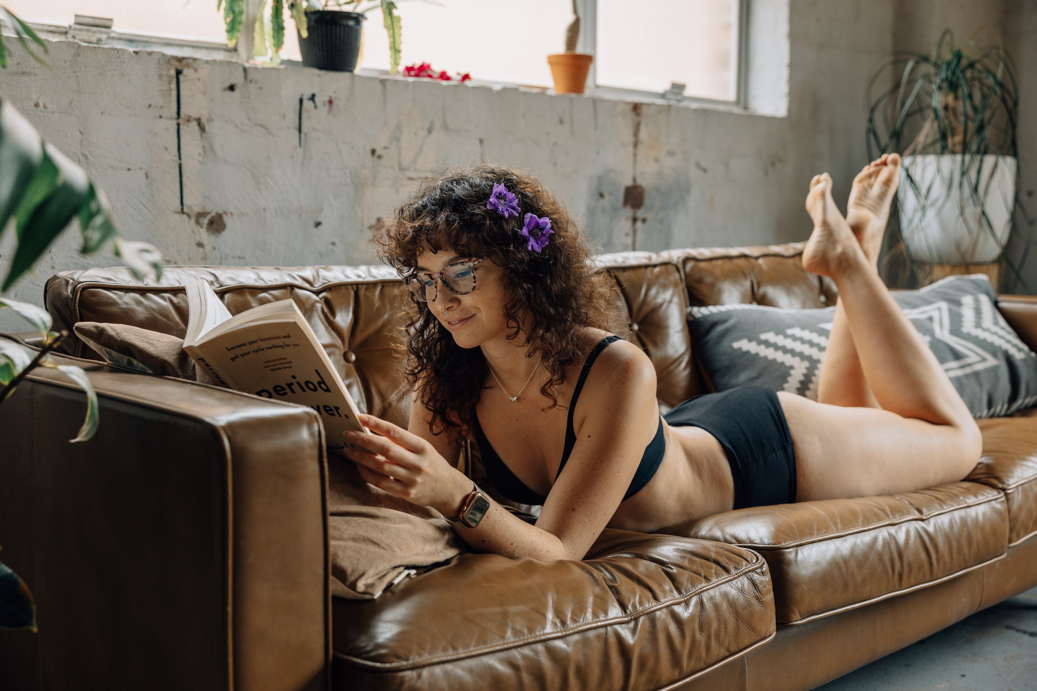 5 Pack - Organic Bamboo High Waisted Pocket Brief + Botanical Heat Pack