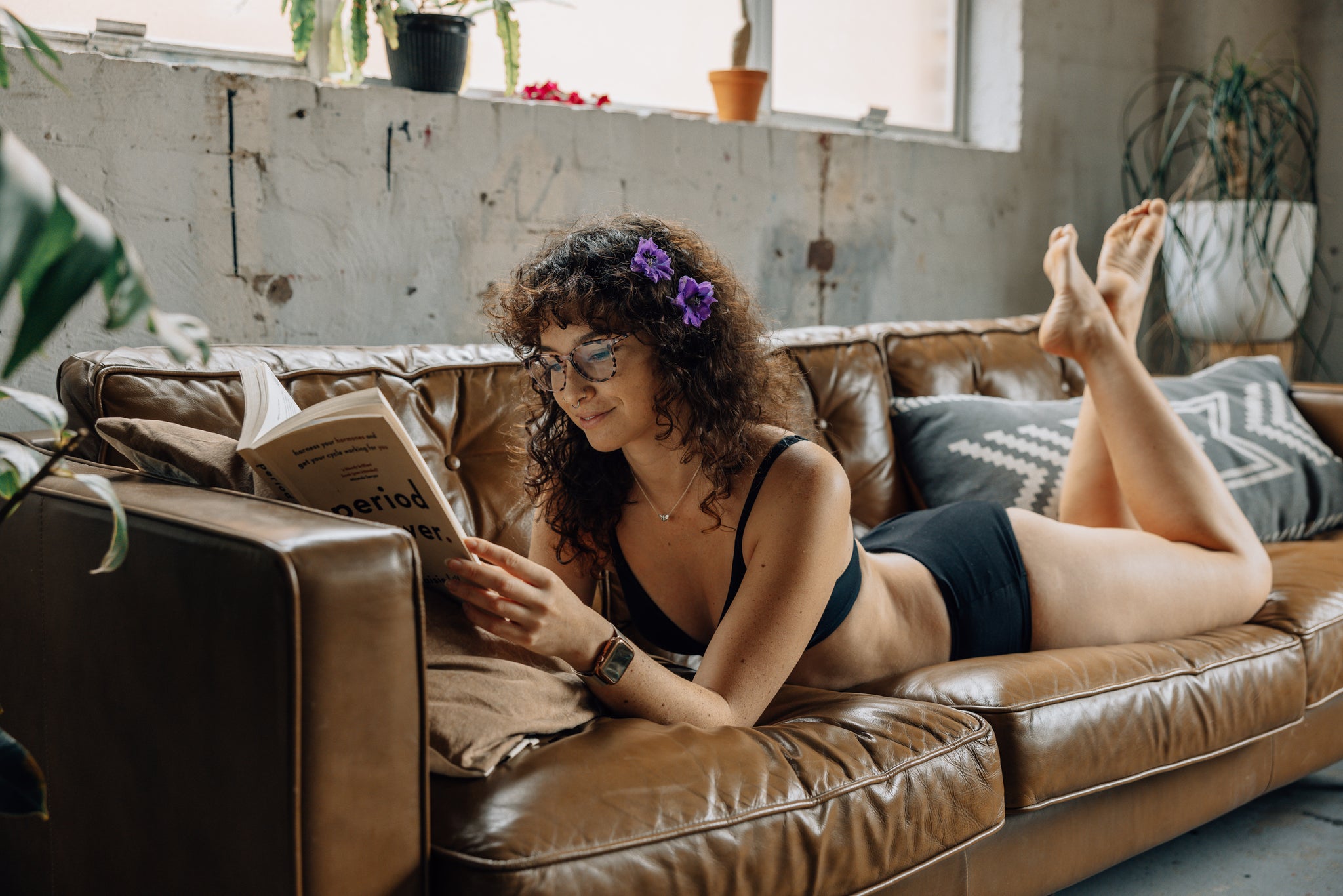 5 Pack - Organic Bamboo High Waisted Pocket Brief + Botanical Heat Pack