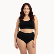 Organic Bamboo Leakproof High Waisted Pocket Briefs + Botanical Heat Pack