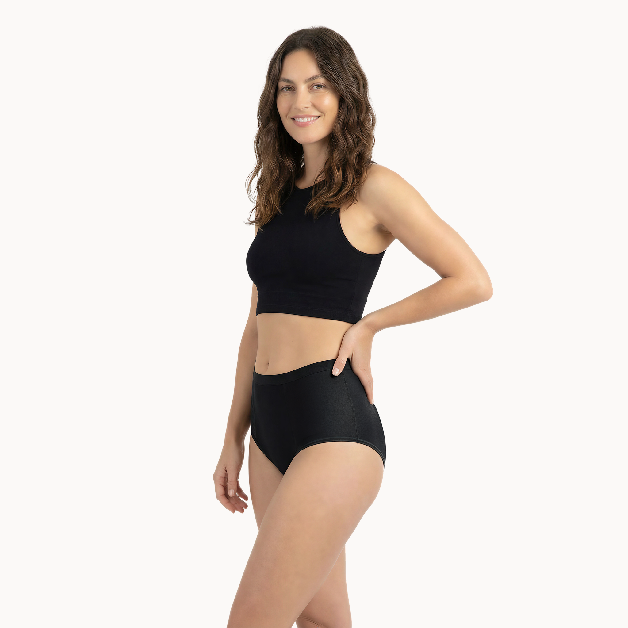 Organic Bamboo Leakproof High Waisted Pocket Briefs + Botanical Heat Pack
