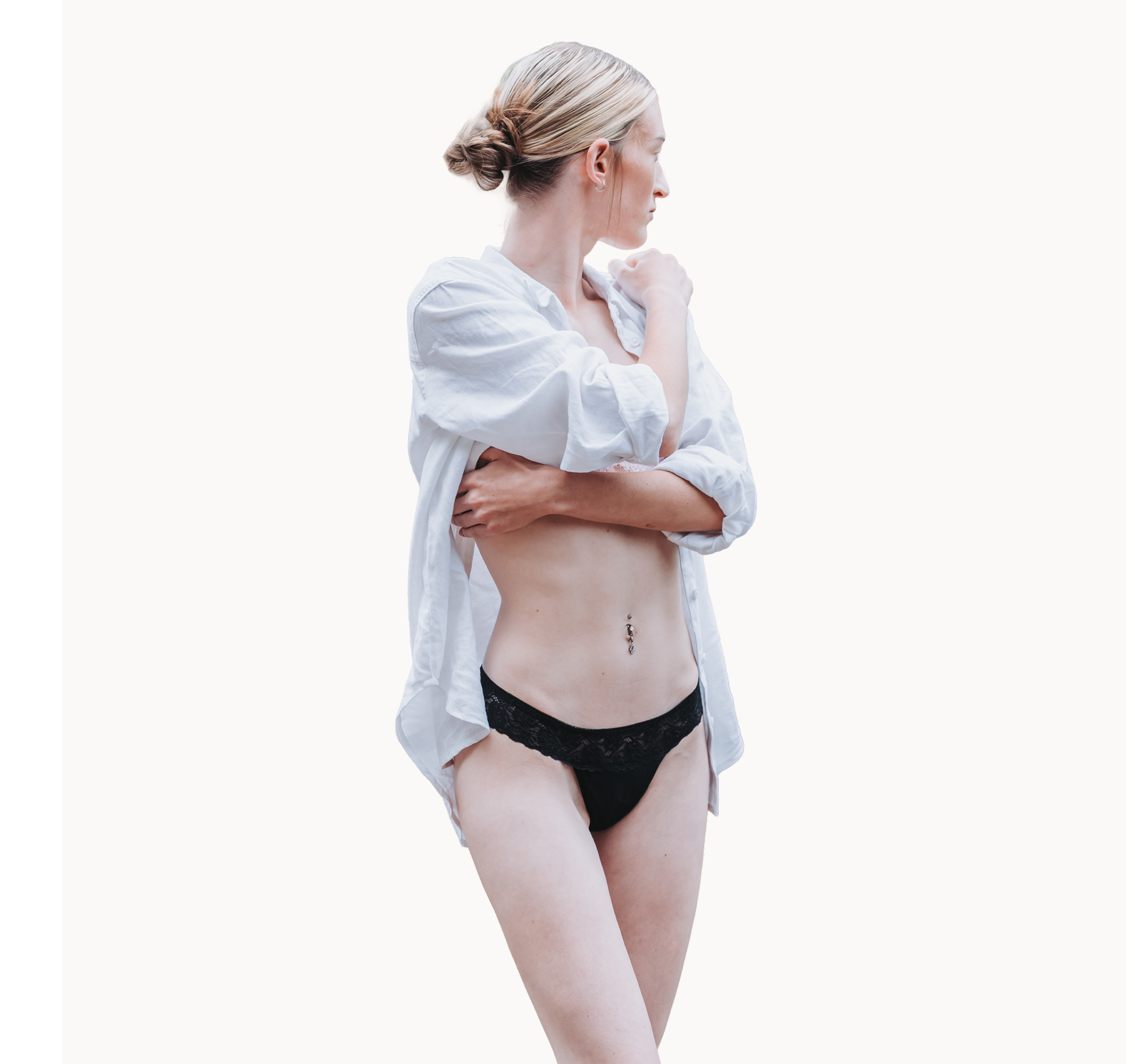 Organic Bamboo Leakproof Lace Thong