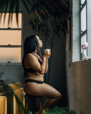 Organic Bamboo Menstrual Lace Thong | Flow Intimates