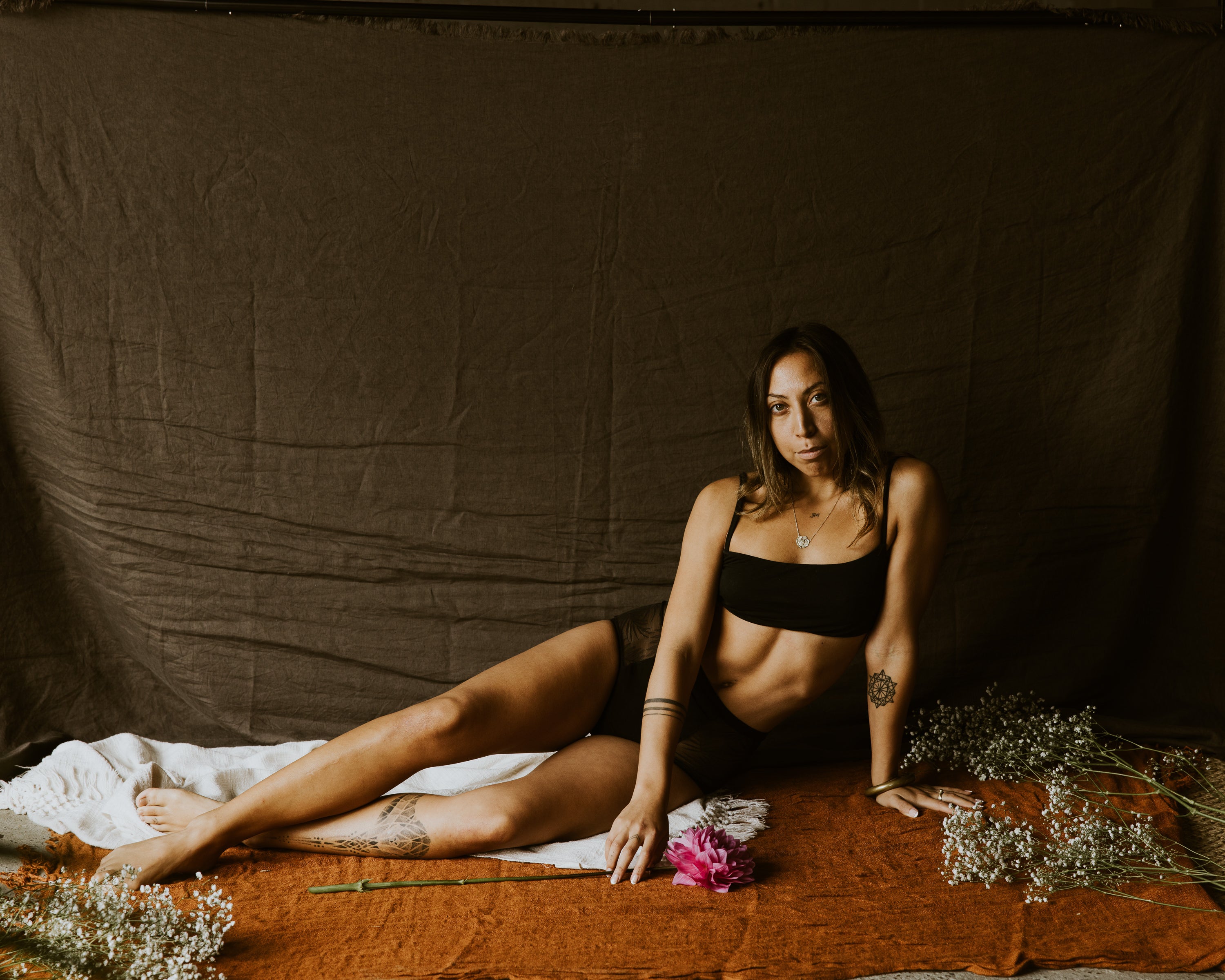 Organic Fern Lace Bamboo - Botanical Menstrual Brief | Flow Intimates